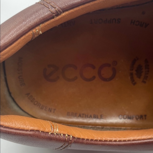 ECCO Men's Dark Brown Leather lace up Oxford, size EU 45 - Picture 2 of 9